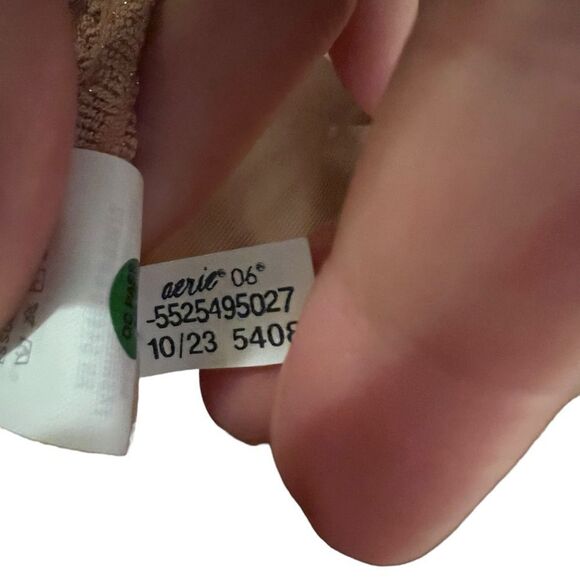 Aerie NWT tan one piece swimsuit size medium - Picture 11 of 11